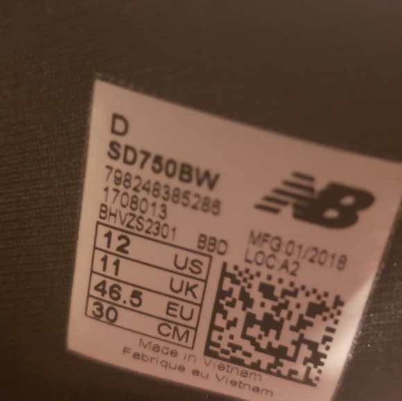 New Balance SD750BW Sandals Size 12 - Picture 4 of 4